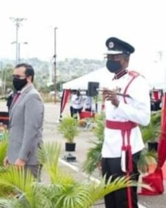 Security Minister presents consecrated colour to TTFS