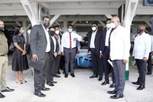 Prez Ali donates equipment for Region 10 of Guyana