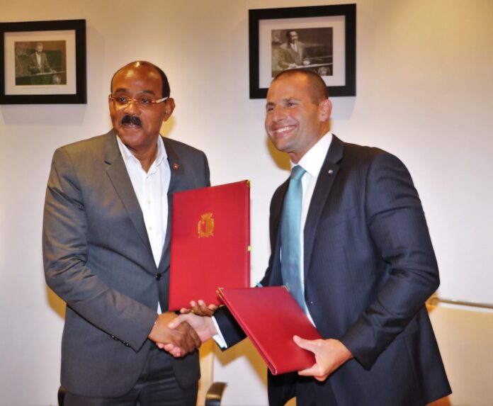 Antigua and Barbuda PM Gaston Browne signs MoU with Malta PM Robert Abela to increase water supply