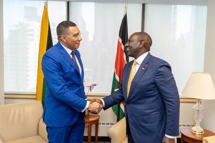 Jamaica PM Andrew Holness meets various world leaders