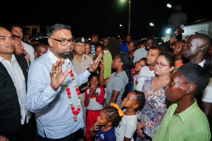 Guyana: Prez Irfaan Ali visits West Bank of Demerara, surveys construction updates