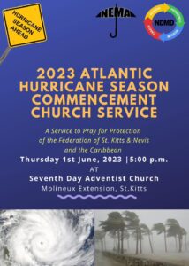 St Kitts and Nevis: PM Terrance Drew invites public to attend Church Service as Atlantic Hurricane Season starts