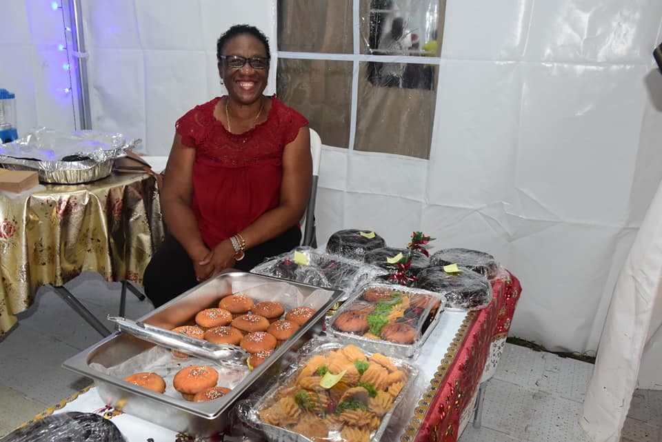 Food stall by local entrepreneur. (Credits: Melissa Poponne-Skerrit, Facebook)