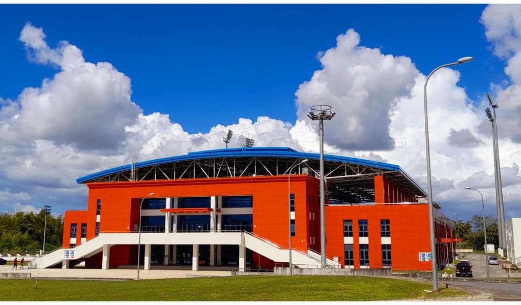 The National Aquatics Center in Balmain, Couva. (Credits: Vidia S. Ramphal)