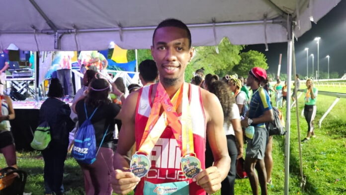 Trinidadian Nicholar Romany secured gold at Run barbados