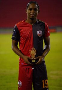 Isaiah Leacock became the Sportmax Man of the Match. Picture Credits: Fb accounts