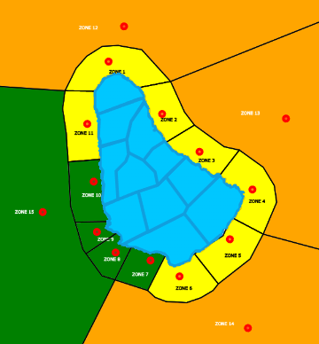 Marine conditions in Barbados. (Credits: Barbados Meteorological Services, Facebook)