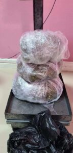 The narcotics weighed 1.95 kg. Picture Credits: Fb accounts