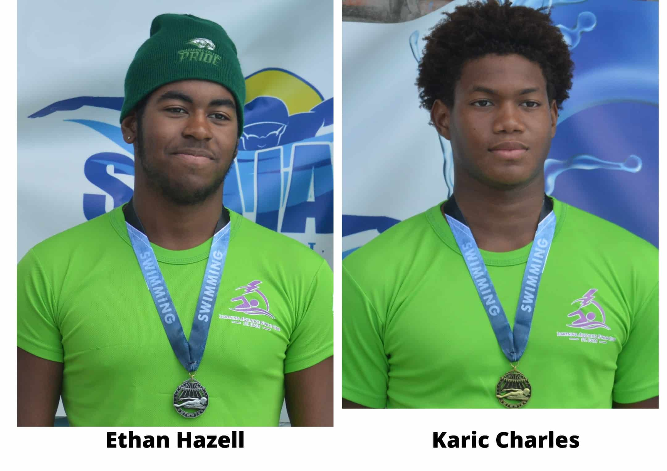 Hazell and Charles led the charge of LA team in the competition. (Credits: Ministry of Youth Development and Sports - Saint Lucia, Facebook)