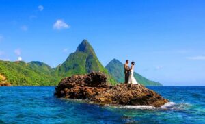 Saint Lucia as a honeymoon destination. Picture Credits: Fb accounts