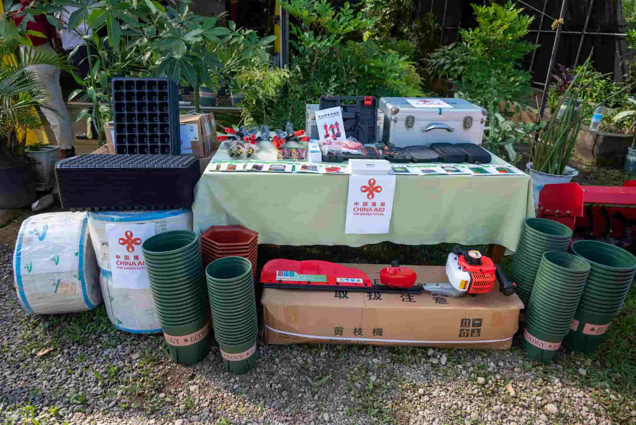 Govt of Dominica received Agriculture equipment from China. (Credits: Roosevelt Skerrit, Facebook)