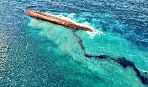 Oil Spill in the Tobago.