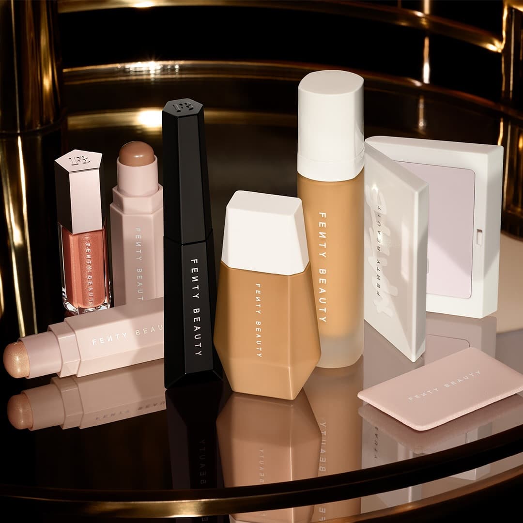 Rihanna's owned Fenty Beauty Products. (Credits: Nykaa, Facebook)