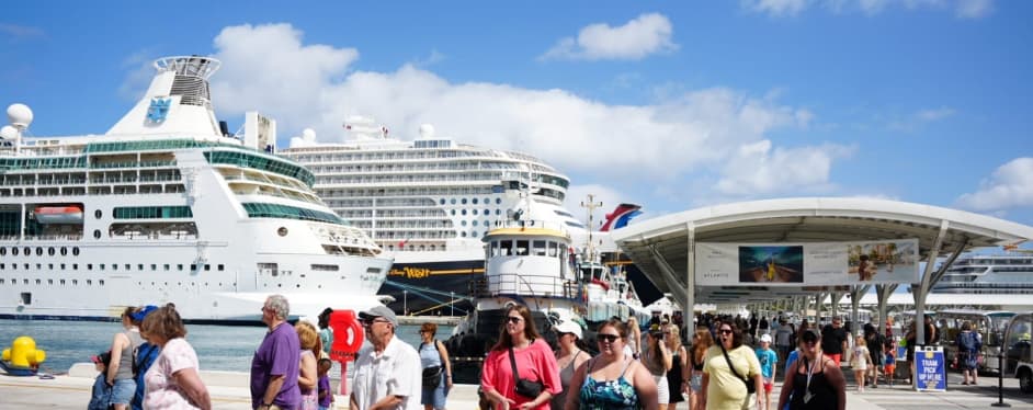 Number of visitors arrived in Nassau Cruise Port. (Credits: The Official Nassau Guardian Ltd. (1844), Facebook)