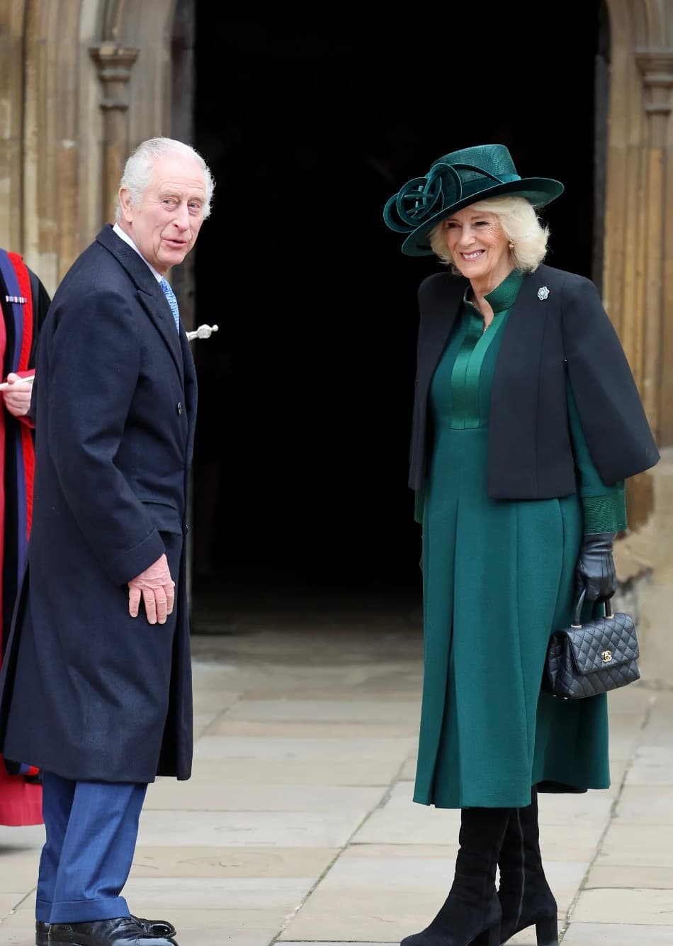 King Charles III and Queen Camilla at St George’s Chapel in Windsor. (Credits: Tatler, Facebook)