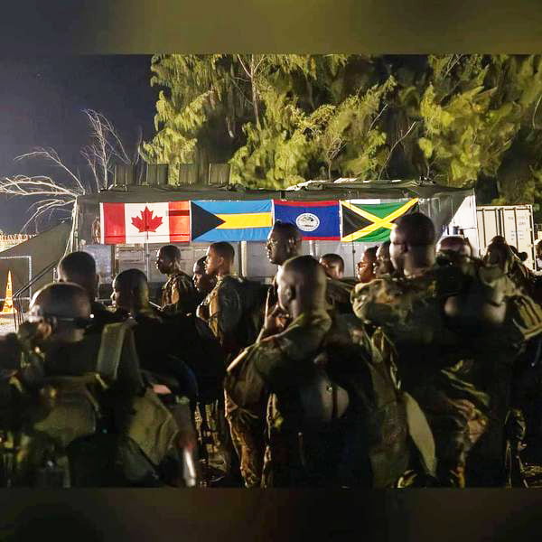 Belize Defence Force (BDF) contingent has arrived in Jamaica. (Credits: Associated Belize Press, Facebook)