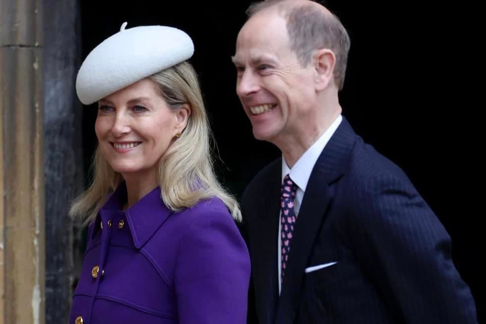 Prince Williams and Princess Kate during the Easter celebrations. (Credits: Sally Bedell Smith, Facebook)