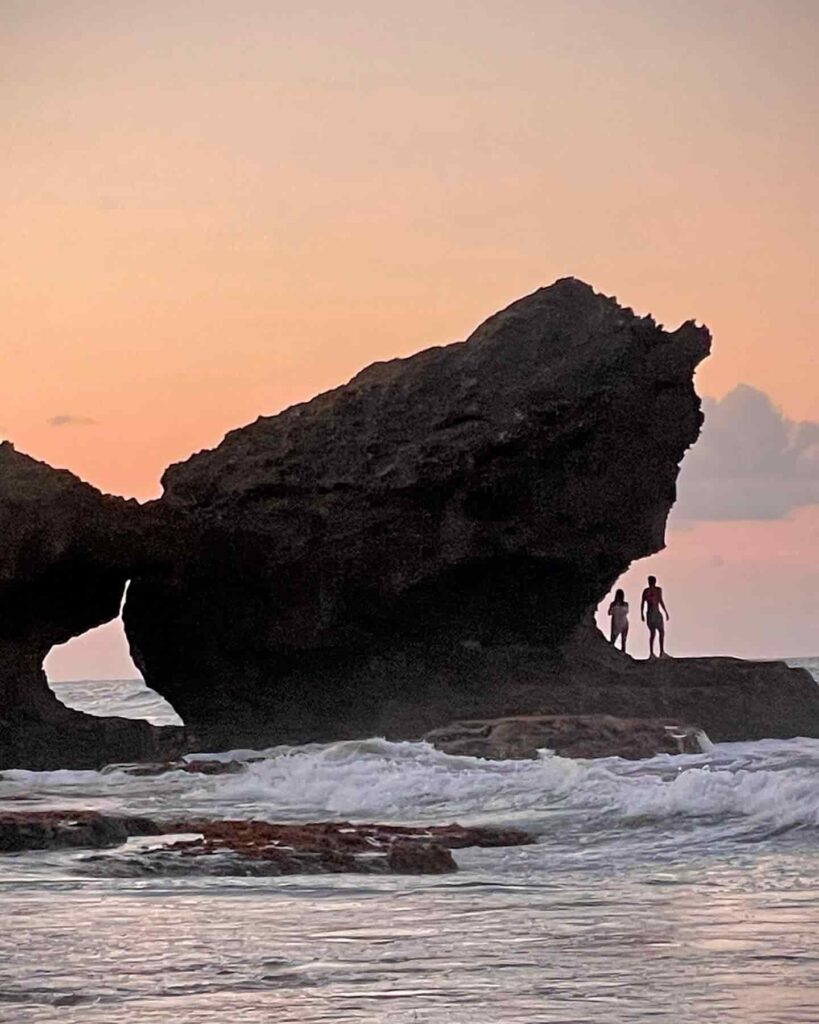 The picturesque rock view of Bathsheba Beach. (Credits: Bailey Sue Johnson, Facebook)