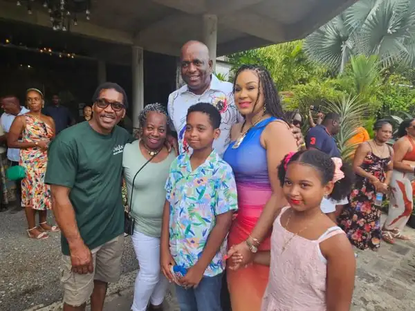 PM Skerrit and Melissa Skerrit at Jazz N Arts. PC: Facebook