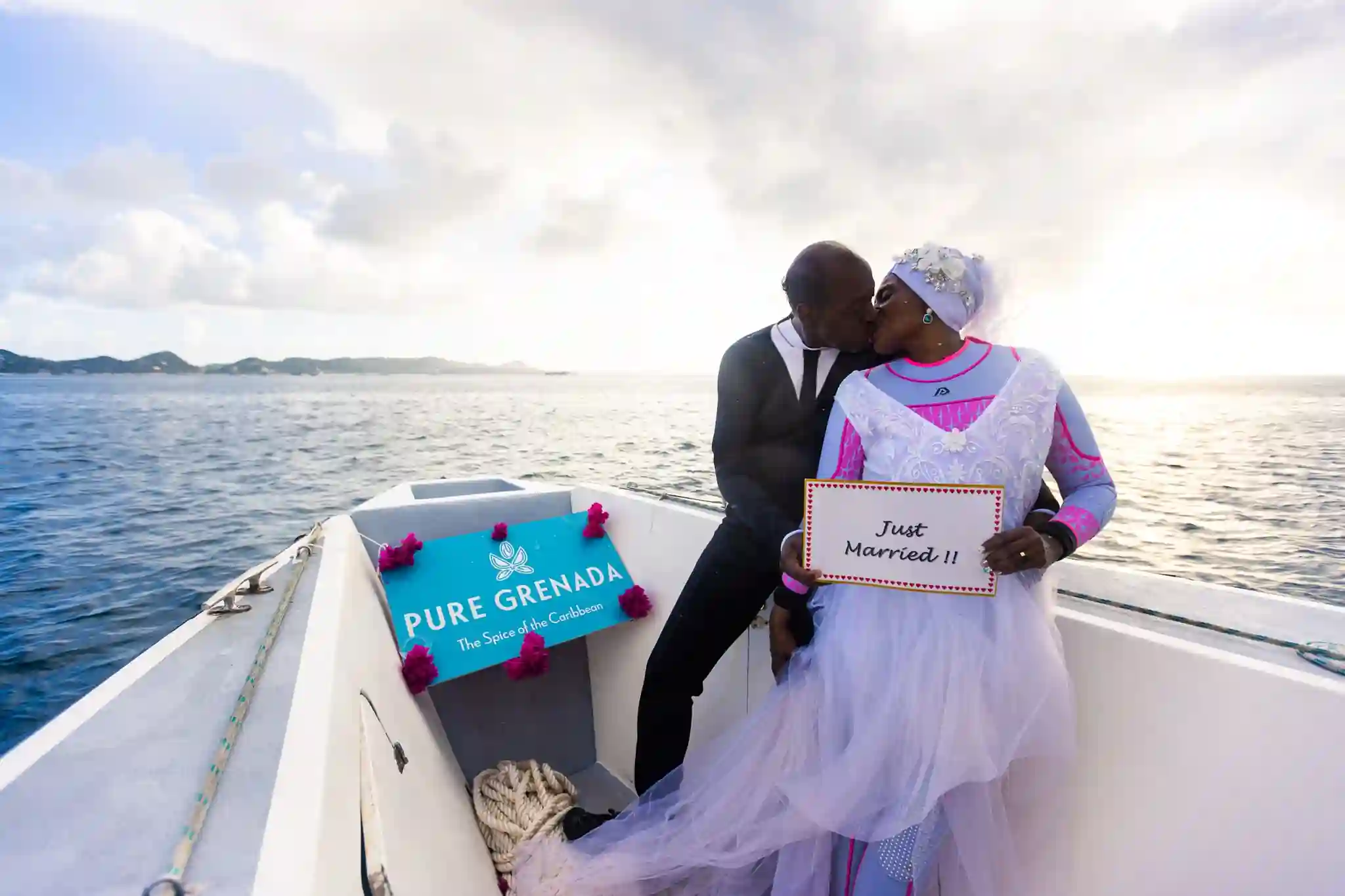 Arthur and Kim Miller celebrated love. Picture Credits: Fb acc of Pure Grenada